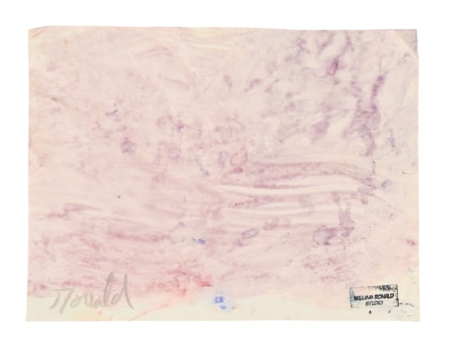 William Ronald Signed Tempera Abstract Painting (1 of 8)