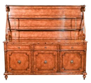 Mid 20th Century Hand Carved Buffet Sideboard