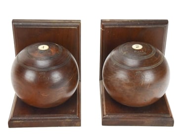 2 Antique Taylor-Rolph Co. Ltd. 5 1/8 Lawn Bowls