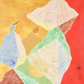 After Jagdish Swaminathan Acrylic Painting