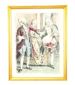 Paul Emile Becat Engraving Le Miroir w COA