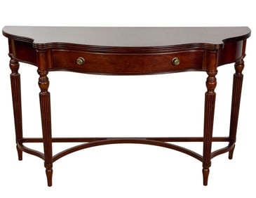 Bassett Carved Demilune Console