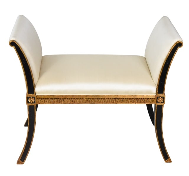 Maitland Smith Classic Style Carved Window Bench (1 of 13)