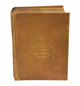 Webster's New International Dictionary 2nd Edition