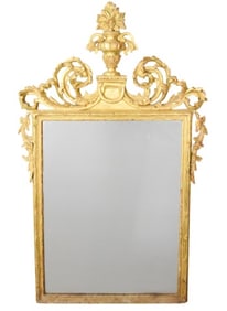 Antique French Rococo Carved Gilt Mirror