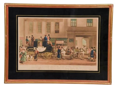 Antique Acquatint Havell & Havell The Blenheim