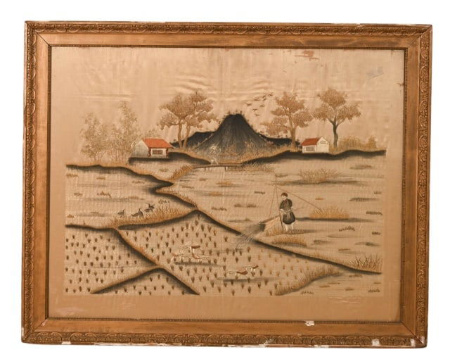 Antique Chinese Kesi Kosu Embroidery Panel (1 of 11)