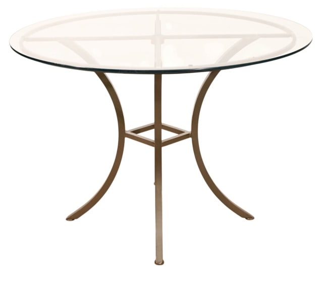 Outdoor Iron Glass Top Round Table (1 of 10)