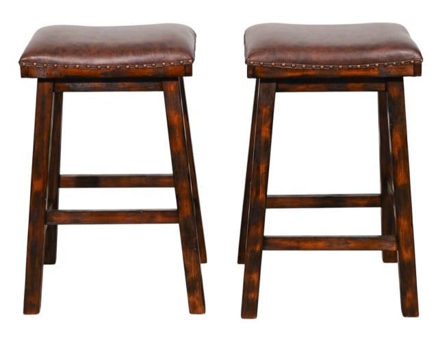 Pair Chaleny Upholstered Counter Height Bar Stools (1 of 9)
