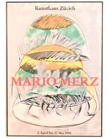 Mario Merz Kunsthaus Zurich 1985 Gallery Poster