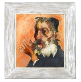 Stan Howard Signed Oil Painting Portrait Rabbi