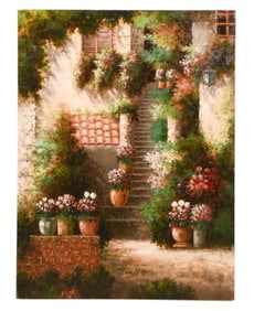 20th Century James Tarbell Oil on Canvas Painting