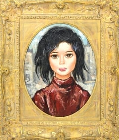 Nelly Day Oil Painting Portrait Asian Young Woman