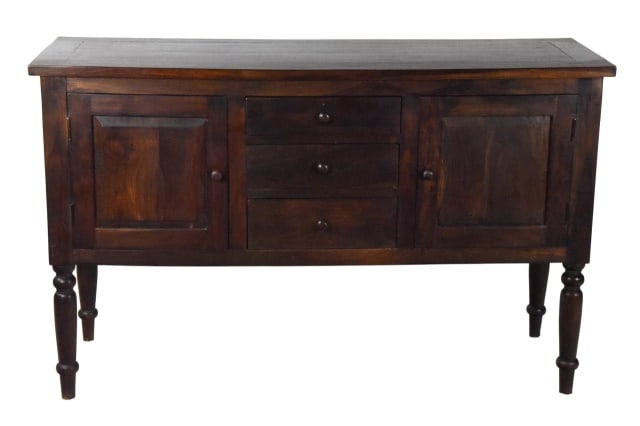 Amish Country Style Carved Solid Wood Sideboard (1 of 6)