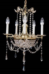French Style 8 Light Crystal Chandelier