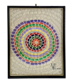 Alma Thomas Untitled Oil on Canvas Painting 1970