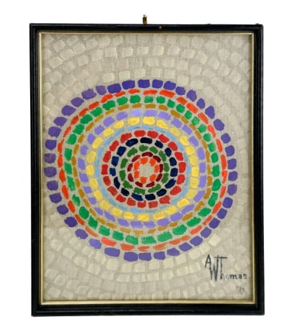 Alma Thomas Untitled Oil on Canvas Painting 1970 (1 of 5)