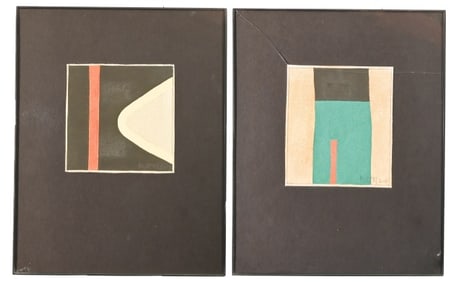 2 Martha Murphy Signed Abstract Oil Paintings 2009