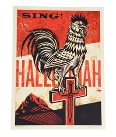 Shepard Fairey "Jesus' Chariot" Screen Print