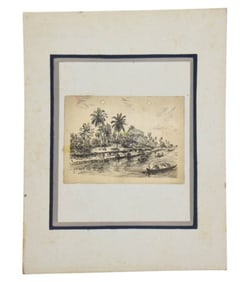 Ramkinkar Baij Pen and Ink on Paper