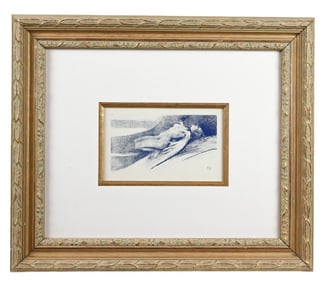 Emile Berckmans Lithograph Elle Devient un Ange