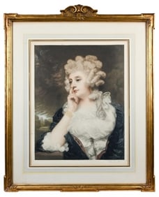 Ellen Jowett Signed Lithograph Young Woman