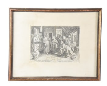 Philip Galle Acts of the Apostles 1 Engraving