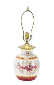 Deruta Italy Hand Painted Porcelain Lamp