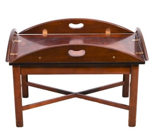 Vintage Mahogany Butler's Coffee Table