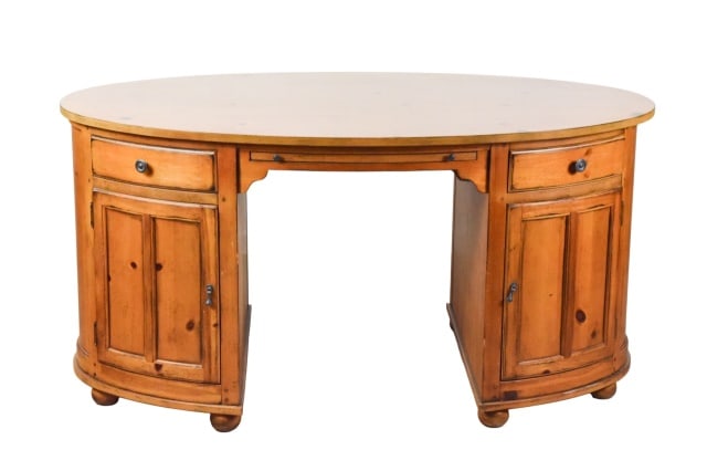 Pinehurst Collection Oval Writing Desk: Pinehurst Collection Oval Writing Desk by Drexel Furniture.Measures 30 inches x 49 inches x 34 inches