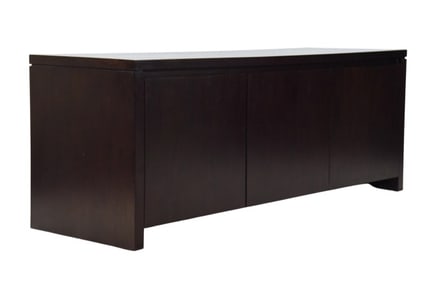 Modern Hand Painted Black Entertainment Cabinet