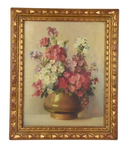 Cecil Golding Floral Still Life Oil on Canvas