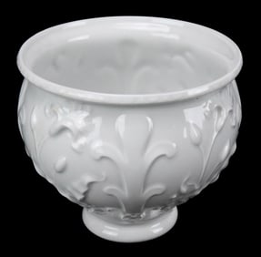 Limoges France Blanc de Chine Cache Pot