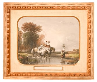 Sir Augustus Wall Callcott Hand Colored Engraving