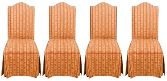 4 Ethan Allen Chairs Parsons Dining Side Chairs