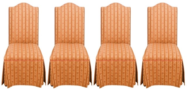 4 Ethan Allen Chairs Parsons Dining Side Chairs (1 of 14)