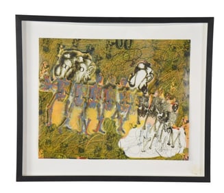 Billy Copley Rockettes Acrylic Ink and Watercolor