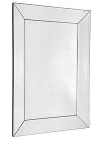 Modern Multi-Panel Beveled Glass Wall Mirror