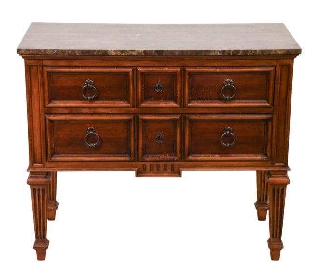 Stone Top Ethan Allen Tuscany Line Commode: Stone Top Ethan Allen Tuscany Line Commode DresserMeasures 33 inches x 38 inches x 17 inches