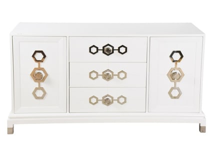 Jonathan Adler Contemporary White Credenza