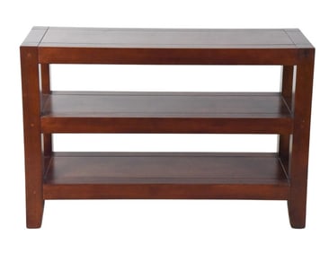 Mission Style Solid 3 Tier Console Table
