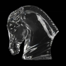 Baccarat Tauni de Lesseps Crystal Horse Head