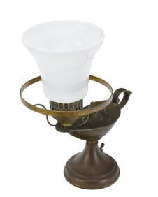 Antique Brass Genie in a Lamp Table Lamp
