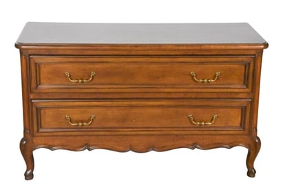 French Provincial Style Carved Low Dresser