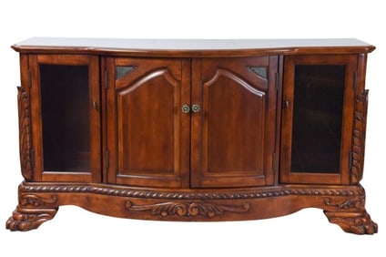 Carved French Provencal Style Buffet Cabinet