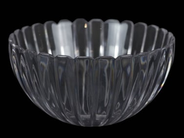 Tiffany & Co Josef Riedel Crystal Ribbed Bowl