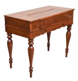 Antique Spinet Hand Carved Writing Desk