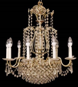 French Style 18 Light Crystal Chandelier
