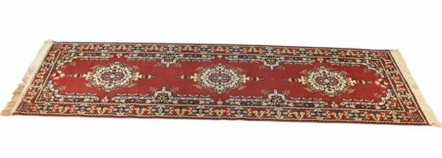 Traditional Oriental Style Intricate Floral Runner