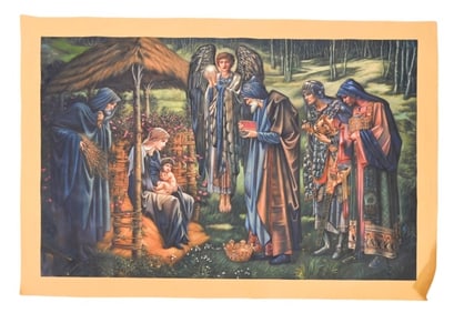 Edward Burne-Jones Oil Paint Enhanced Giclee